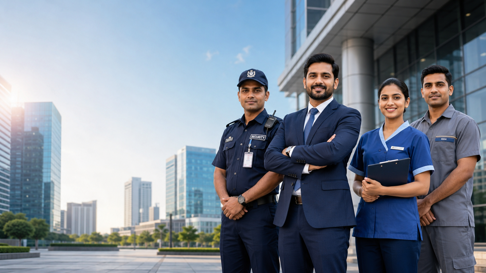 Hand to Hand Services security and workforce team